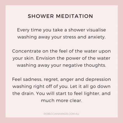 Shower meditation
